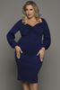 Picture of PLUS SIZE NAVY BLUE MIDI DRESS